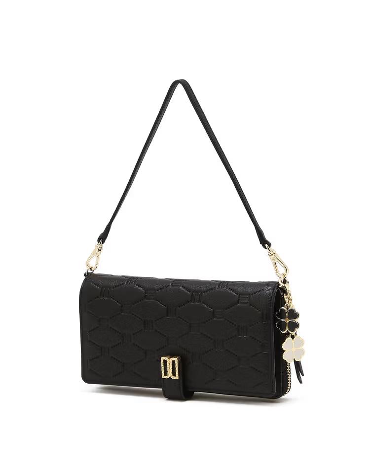 [EMBLE] 엠블 블랙 DD로고 소가죽 핸드폰케이스 겸 지갑