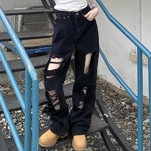 쿠레드 데미지 데님 팬츠 M23PT208