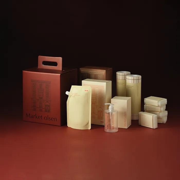 마켓올슨 키친 선물세트(행주 2롤+주방세제 패키지+수세미 4ea)