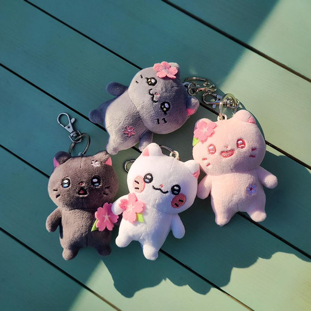 냐한남자 블로썸시리즈 미니 9cm 모찌 봉제키링 4종 블로썸 춘배/영철/나비/ 블로썸 핑크 춘배