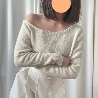Cream One Shoulder pattern by BlueSquirrel Yoom