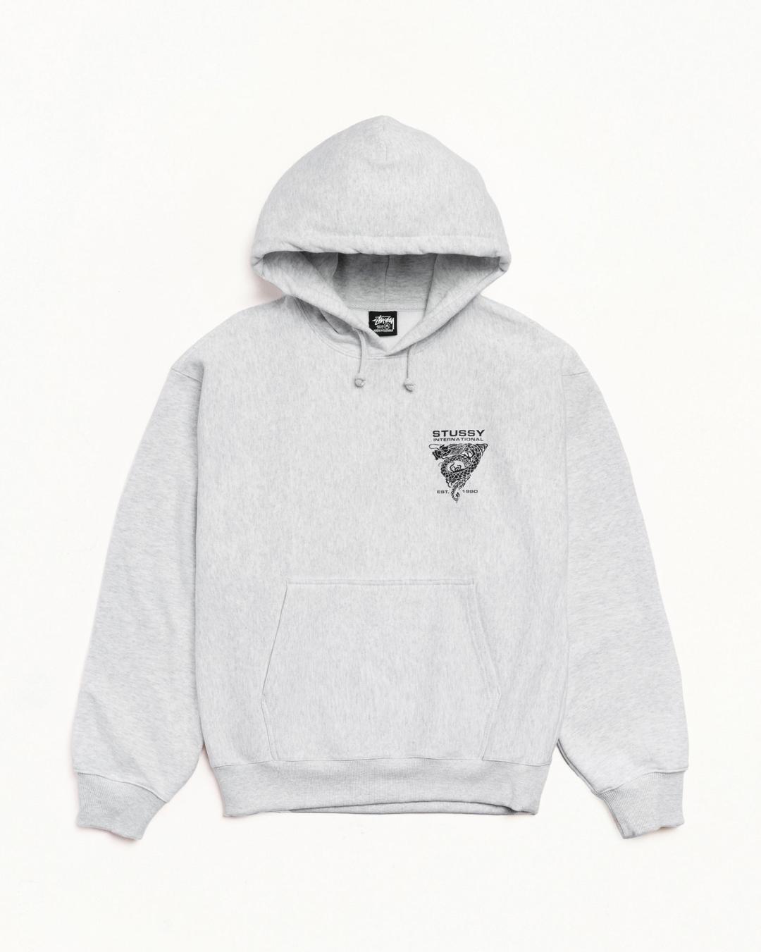 DRAGON HOODIE - Ash Heather / S