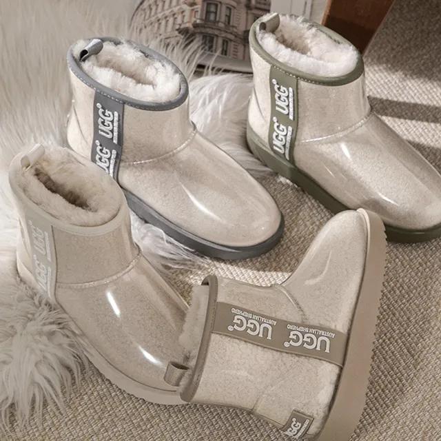 [무료배송/바로배송] 호주 AS 에버 클리어 레인부츠 코티드 클래식 양털 겨울 어그 미니부츠 AS3031