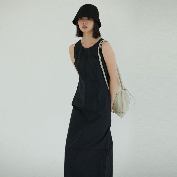 [18차] Nylon Sleeveless Dress (Black)