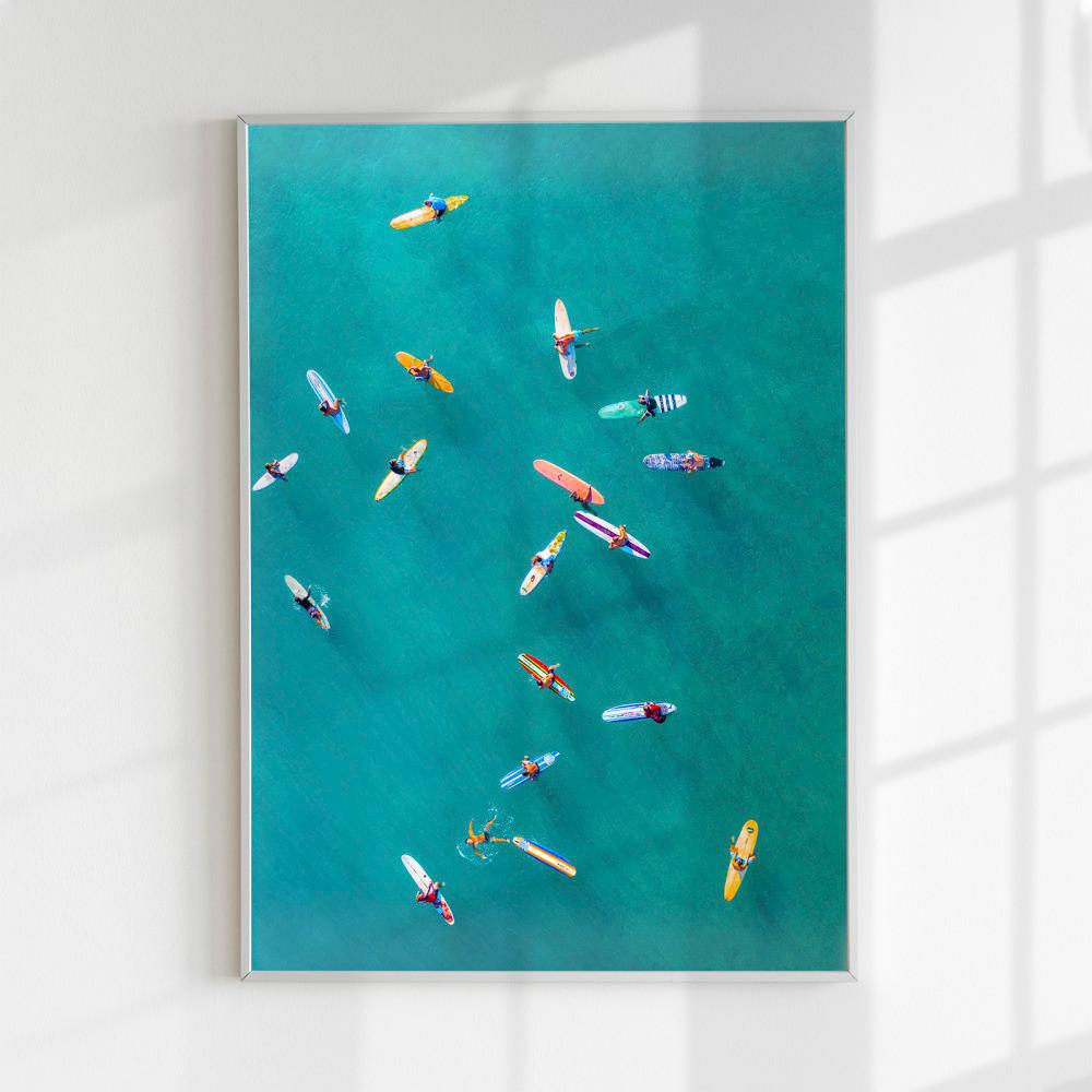 Surfing 인테리어 아트 거실 사진 액자 디자인 실사 여행 포스터 인쇄 제작