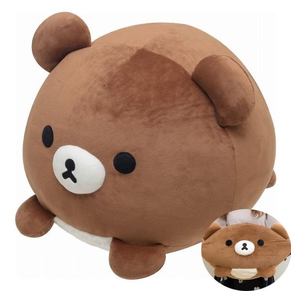 (일본) 리락쿠마 슈퍼모찌모찌 봉제인형 쿠션 쇼파 다이후쿠쿠션 (챠이로코구마)