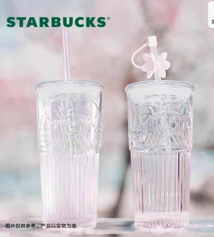 STARBUCKS스타벅스 스벅MD 글라스 컵 클리어 빨대 컵 컬렉션 고가치 대용량 글라스 핸디 컵 오피스 워터 컵