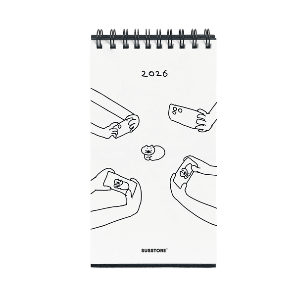 당일출고 2026년 캘린더 매옹이와 집사의 하루 탁상달력