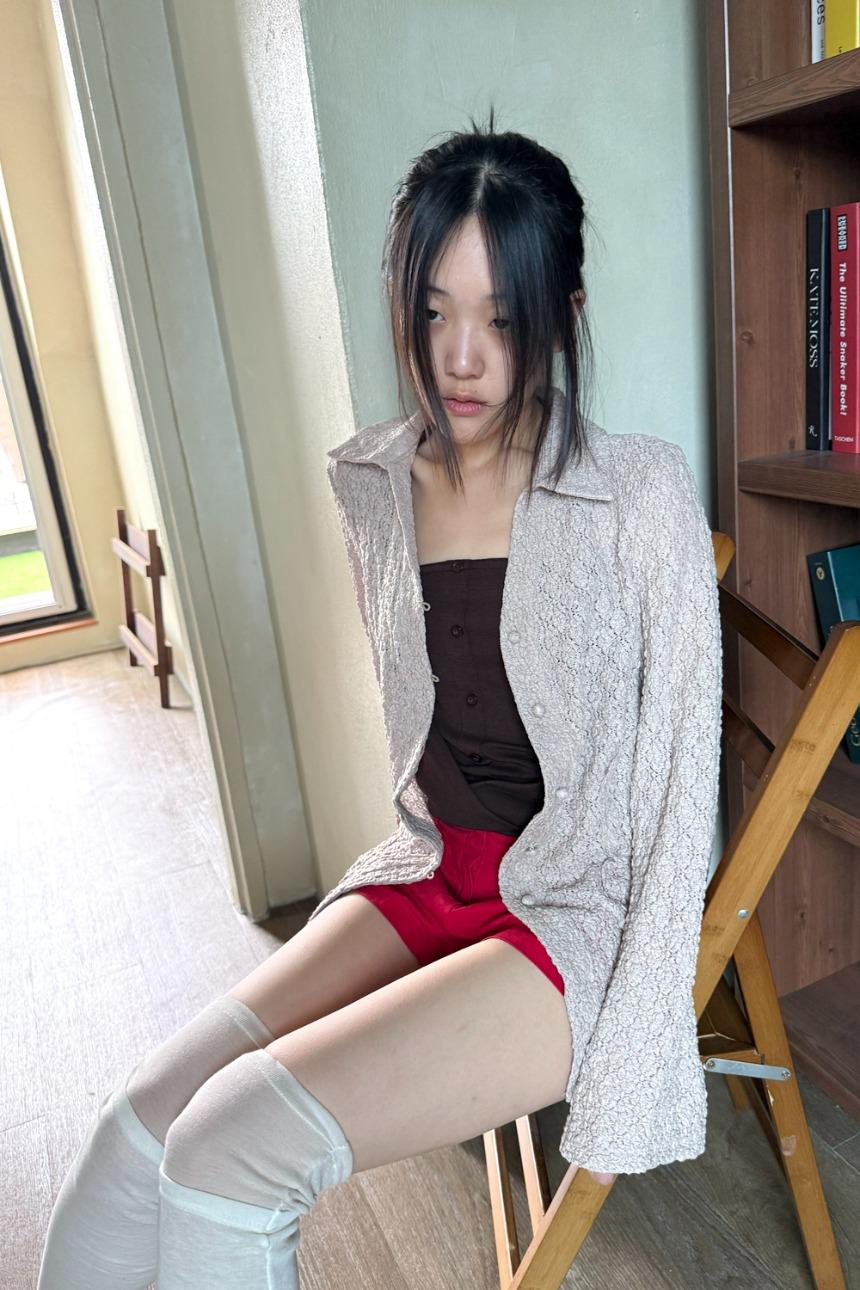 crinkle slim shirt (4color)