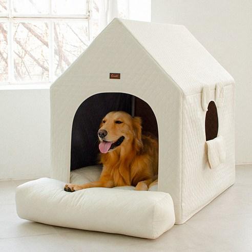 초코펫하우스 대형견 에브리데이 울트라 하우스 3.0, 아이보리, 70 x 100 x..., 1개 - 쿠션하우스 | 쿠팡