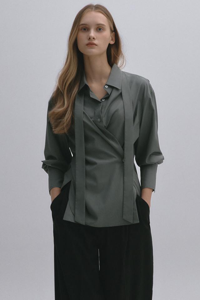 Tie Wrap Shirt KHAKI