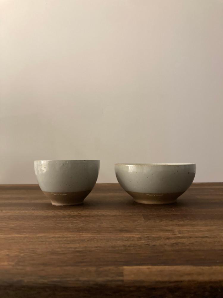 [세미투박] 단정한 심플 밥 국 그릇 [그레이], 노승철작가