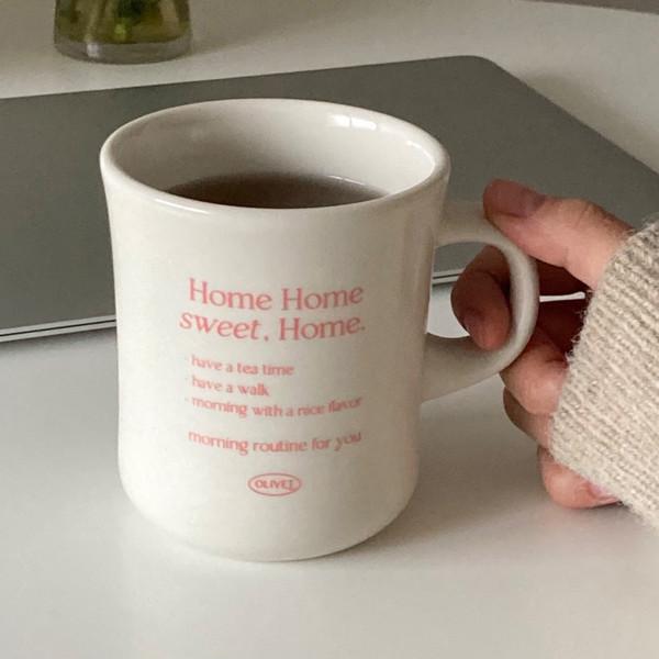 [올리베] home, home sweet home mug (2color)