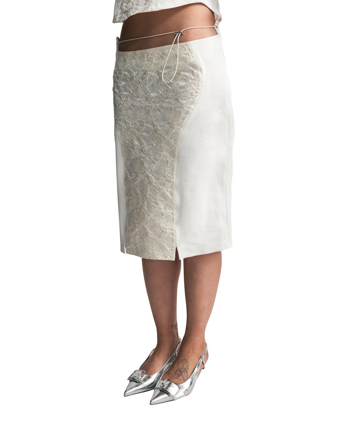 JACQUARD STRING SKIRT [IVORY]