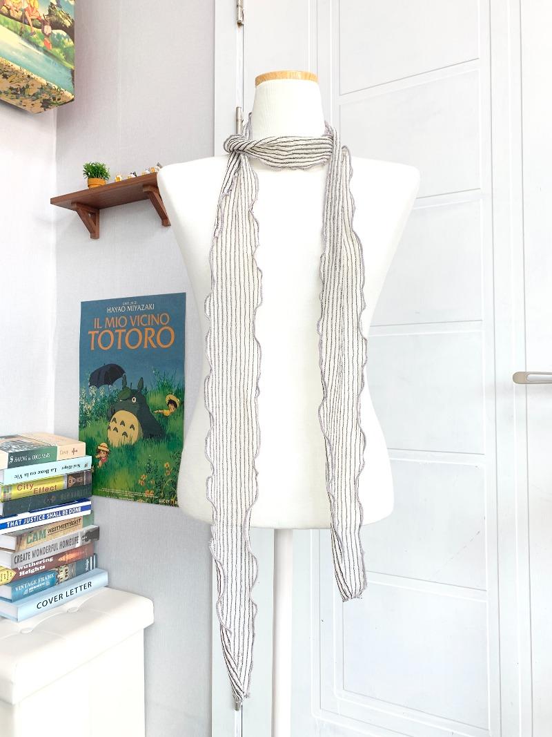 Feather stripe muffler ( 2 color )