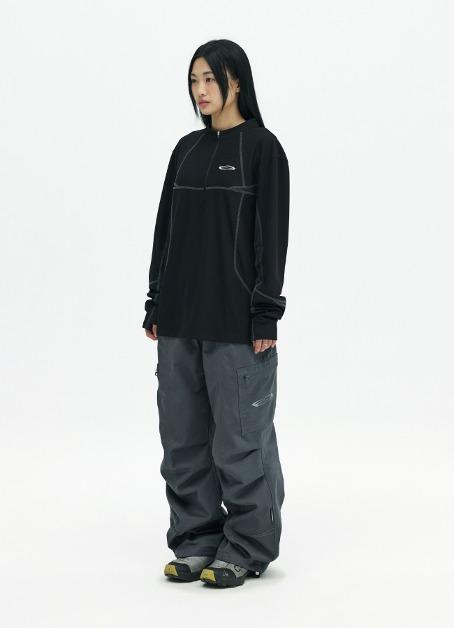 Drawstring Cargo Pant - Grey