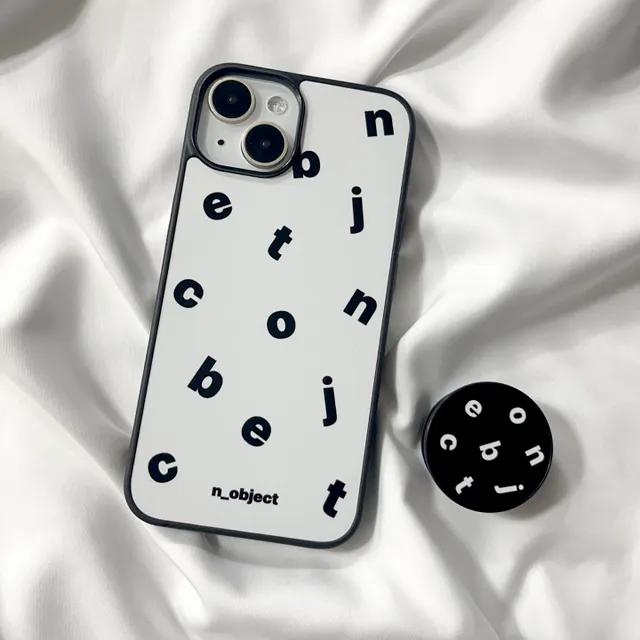 ［TPU case］logo pattern white