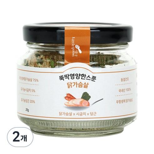 리틀스푼 뚝딱영양한스푼 이유식, 닭가슴살맛, 25g, 2개