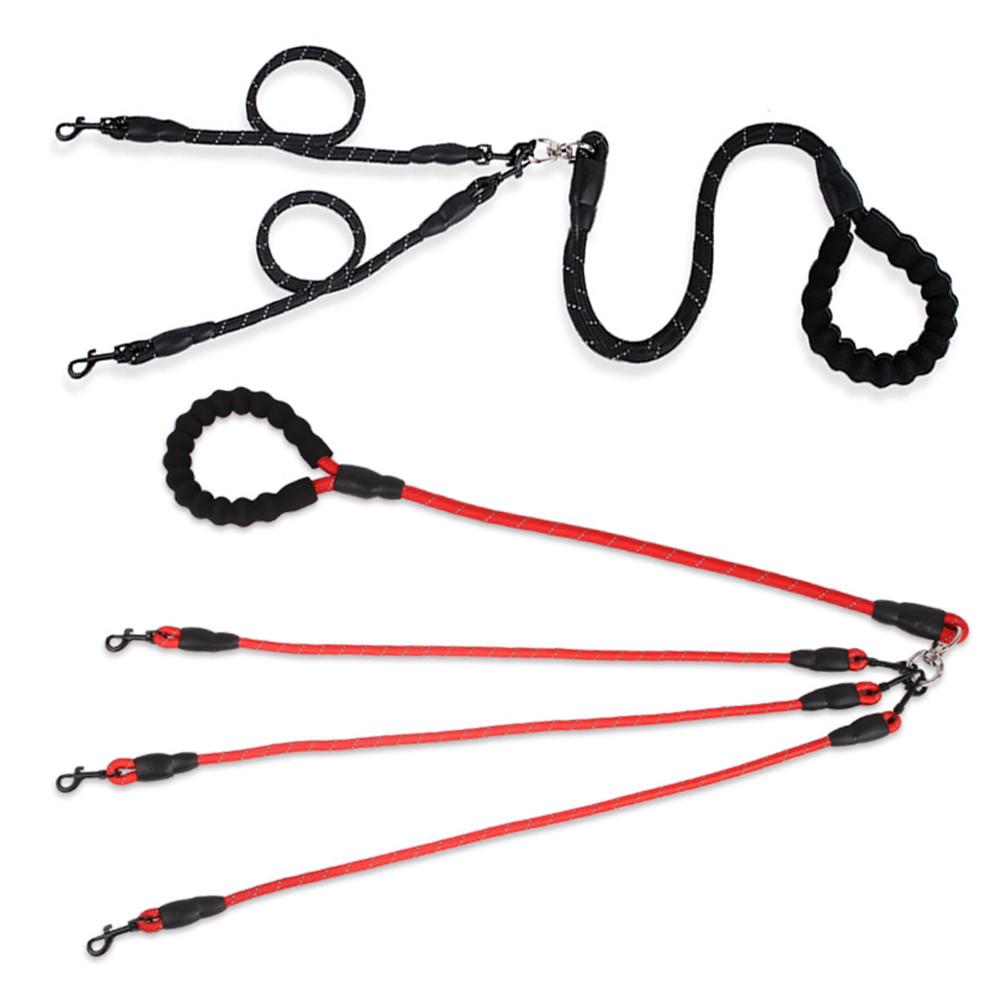 도그웨그 강아지 로프 두마리 리드줄 트윈 줄 꼬임없는 듀얼 목줄 다견 산책 소형견 중형견