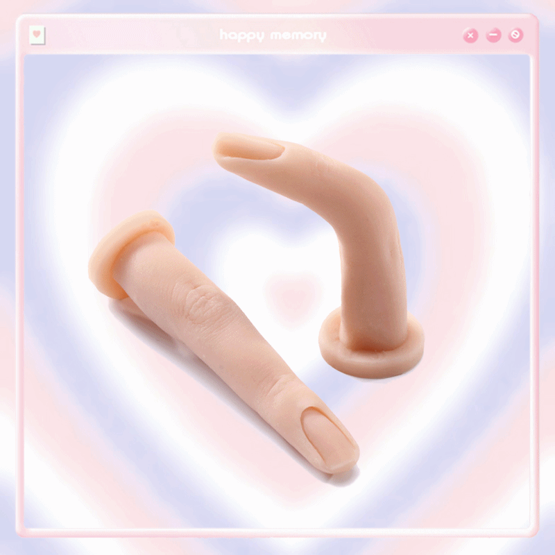 𝐑𝐞𝐚𝐥 𝐦𝐞 _ 프리미엄 실리콘 핸드 아트 손가락 2종 연습용 네일팁