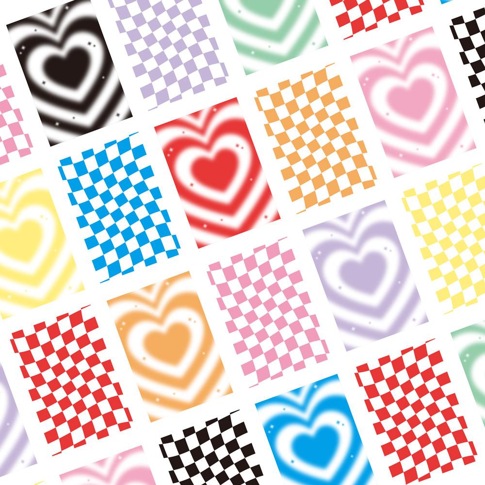 하트 포카 바인더 대지 20장 set 콜렉트북 탑로더 뒷대지 보관 포토카드 꾸미기