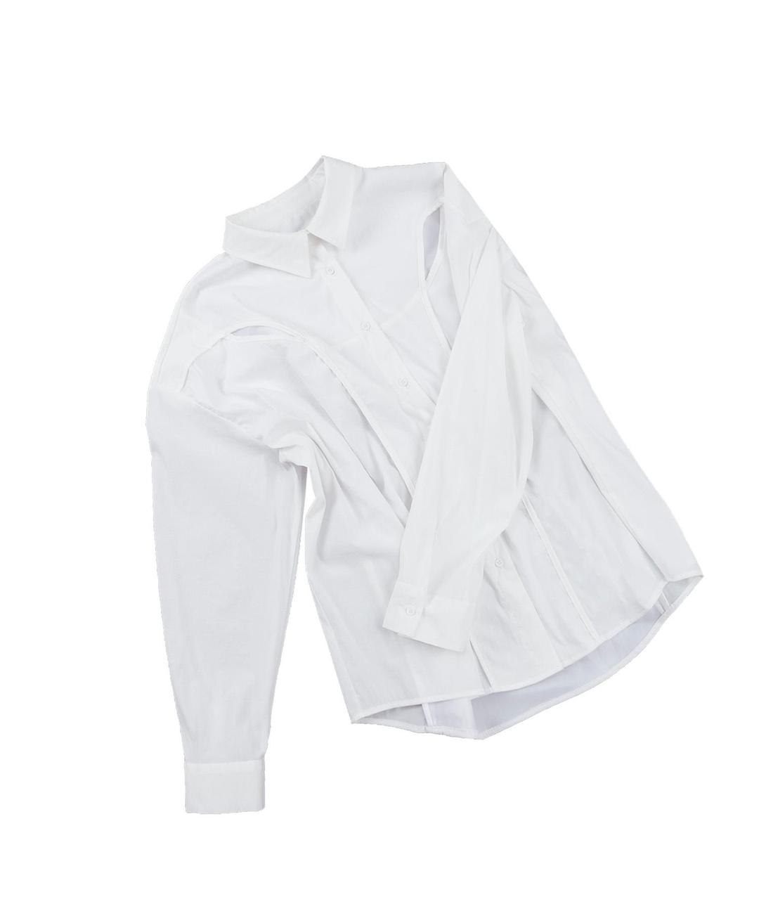 Chest Hole Nylon Shirt / White