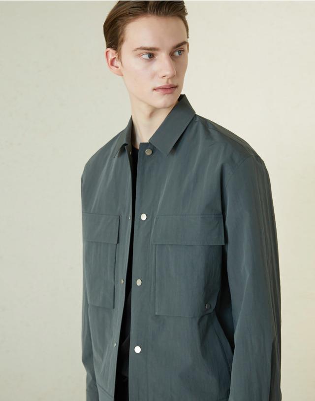 터콰이즈그린 《Washed》 셔켓