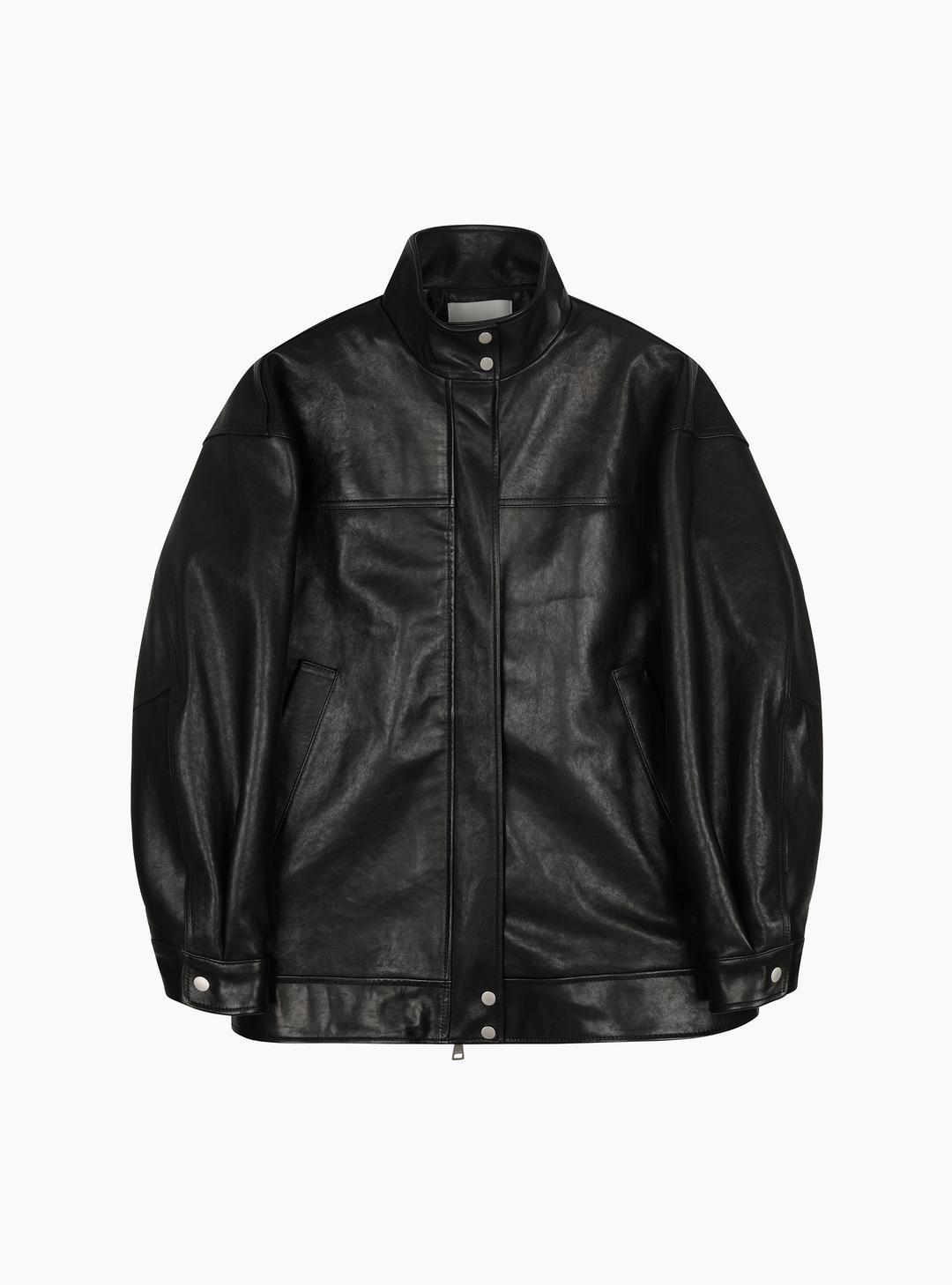 [EXCLUSIVE] ITALIAN LAMBSKIN BIKER JACKET (BLACK) [예약 발송 02.28(FRI) 출고]
