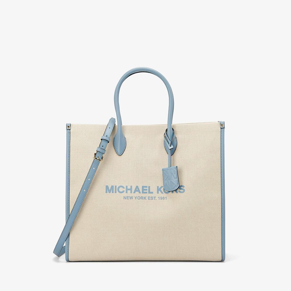 [마이클코어스] 미렐라 라지 로고 캔버스 토트