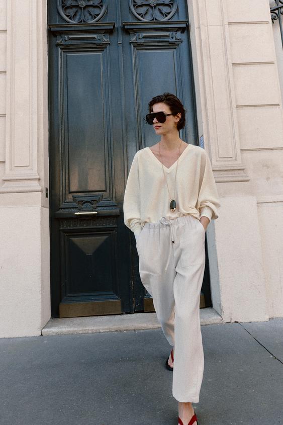 엘라스틱 웨이스트 팬츠