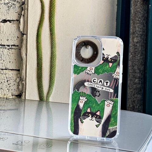가든 그림 플레이 고양이 폰케이스