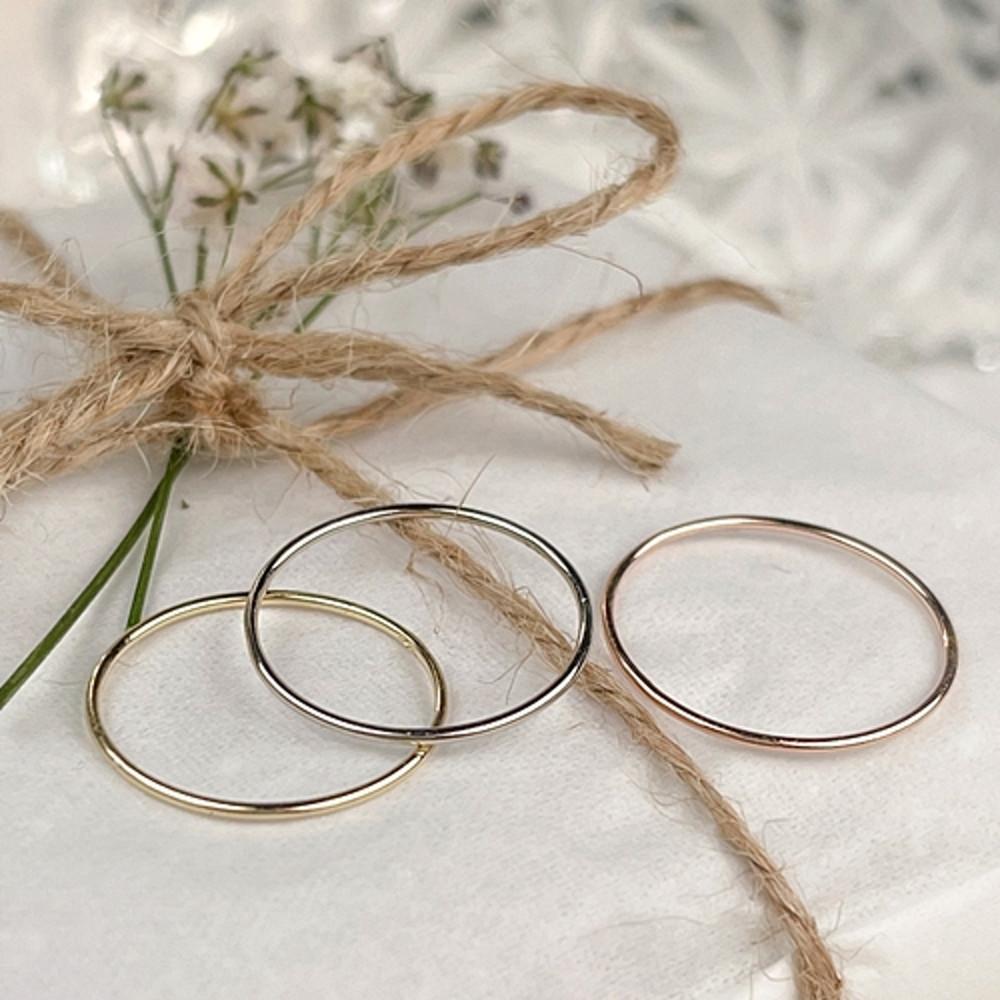 14k실반지 금 실반지 새끼손가락반지 레이어드링 여자 애끼링