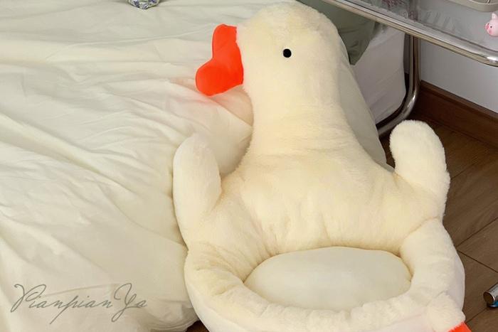 오리 폭신폭신 소파쿠션 미니소파 백허그 인형쿠션 좌식방석 의자방석