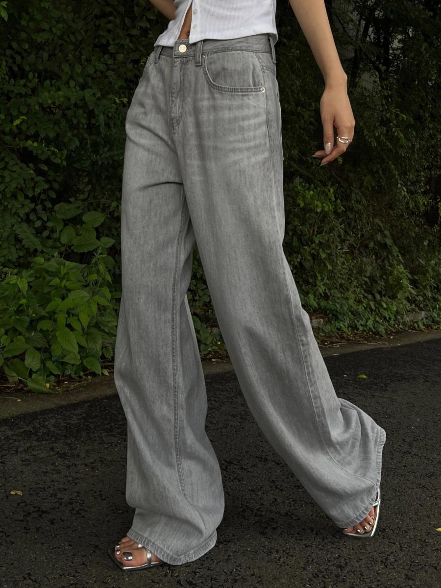 Foggy Linen Denim Pants (2color)