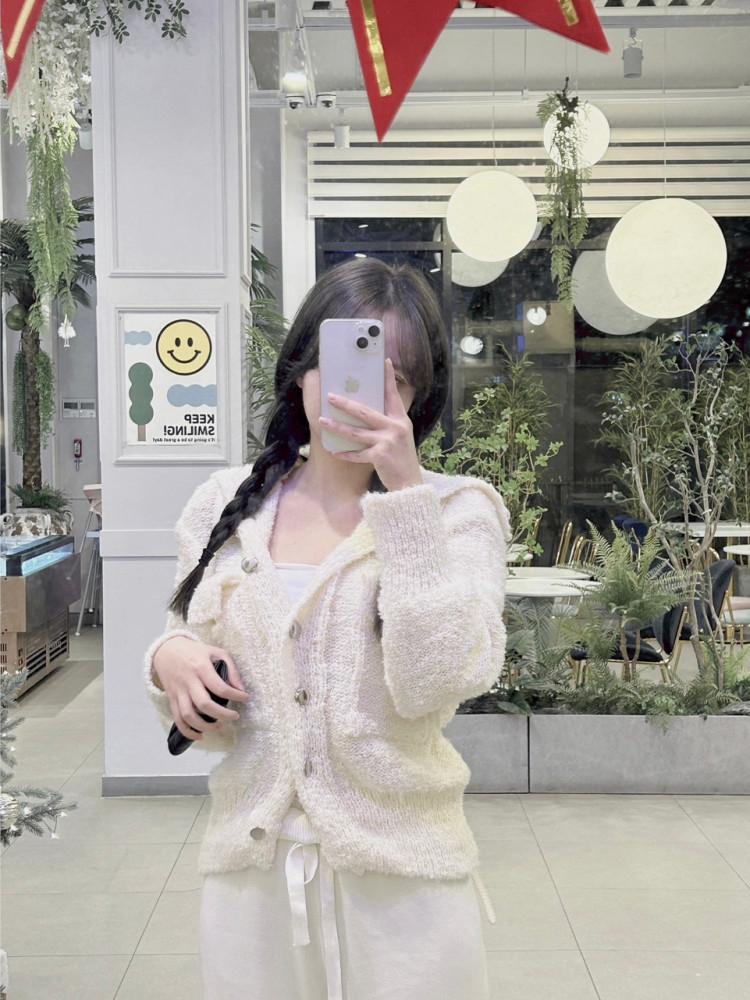 🚀 당일출고 ) 2c 뽀글 버튼 가디건