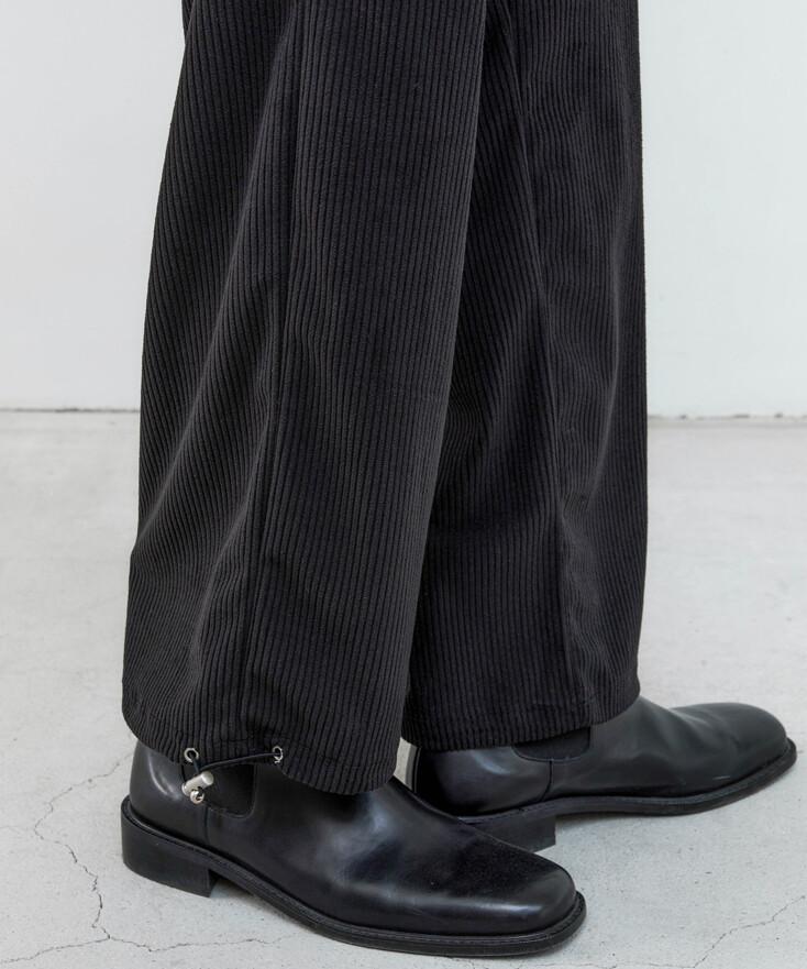 코듀로이 이지 트레이닝 팬츠_블랙