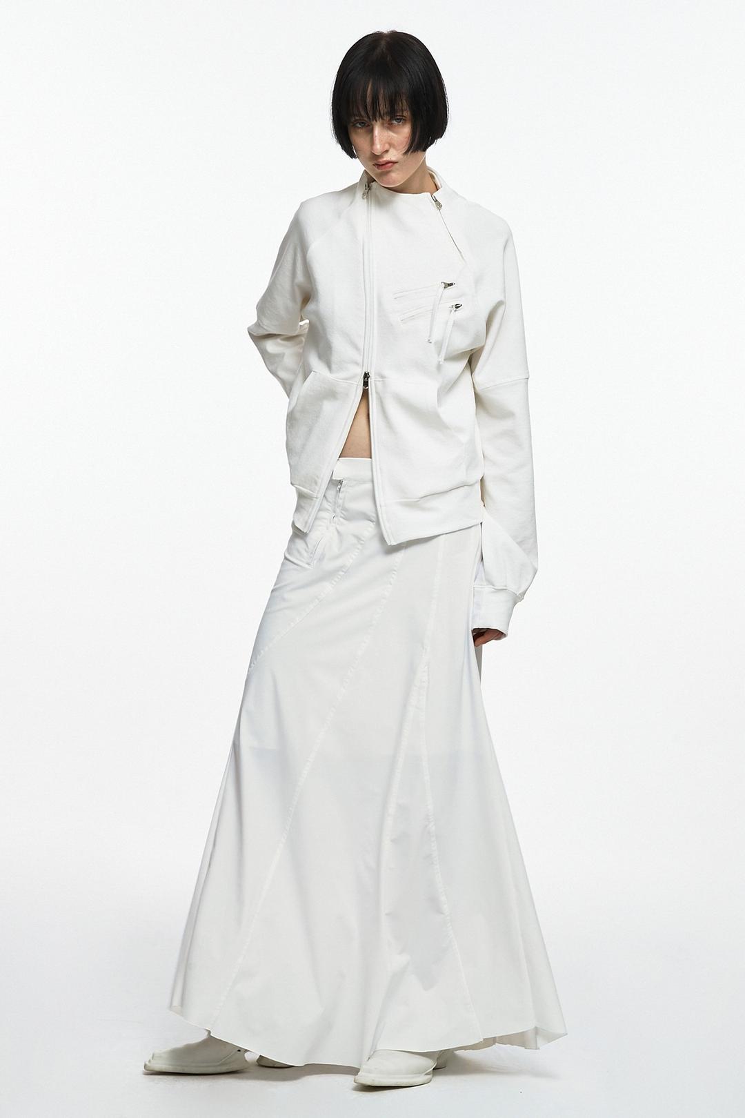 WAVE MAXI SKIRT IVORY