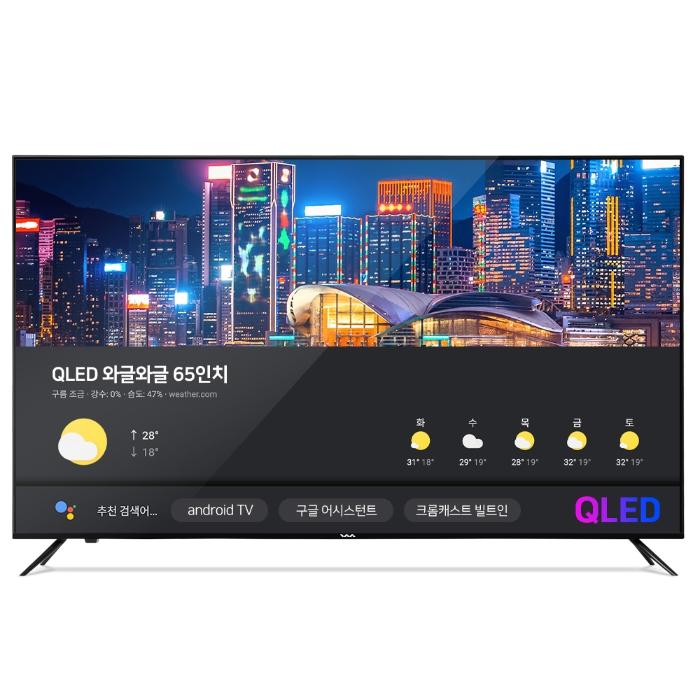 [티몬] [와사비망고] WM 650 QLED UHD 스마트TV AI 와글와글_ 65인치 안드로이드 TV