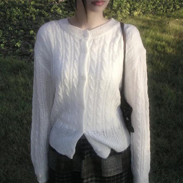 alpa cable cardigan 꽈배기가디건