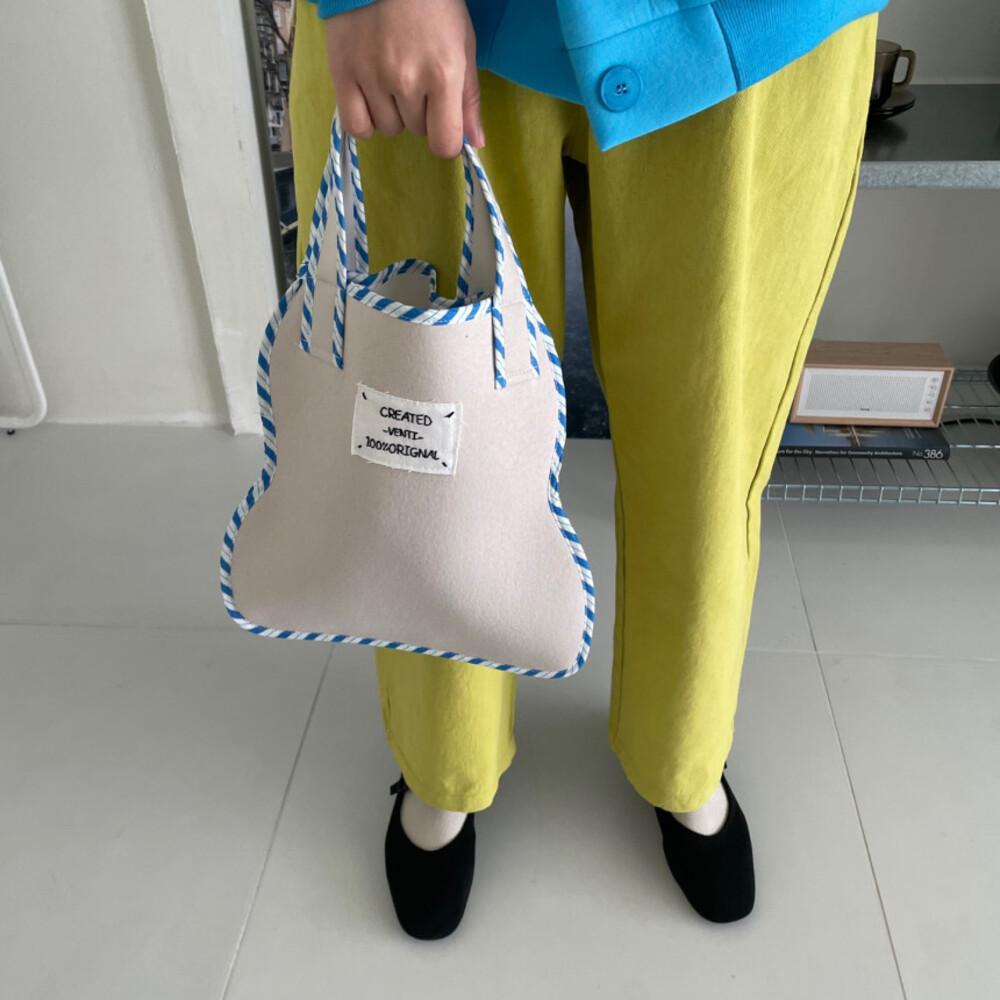 국산 여성 테이핑 쭈리백 토트백