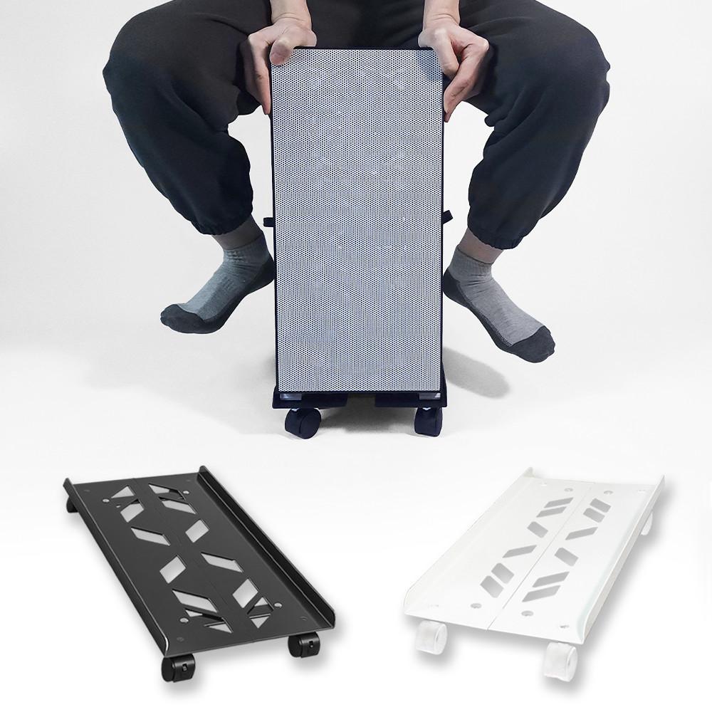 컴퓨터 받침대 본체 데스크탑 거치대 pc 선반 다이 정리