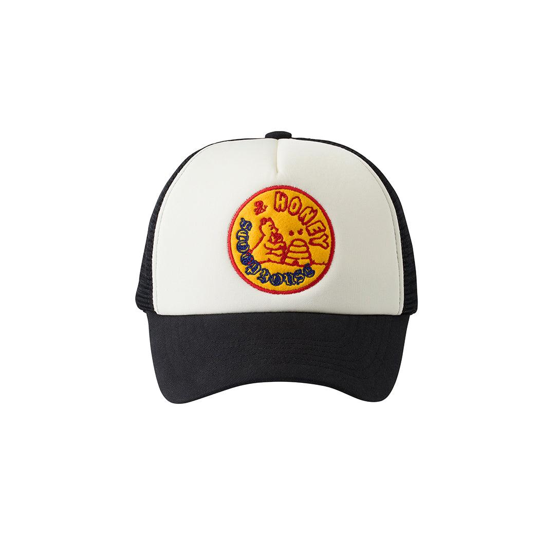 HONEY BEAR TRUCKER CAP BLACK