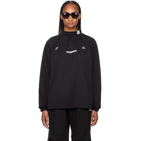 Black Siz Long Sleeve T Shirt 241039F110017