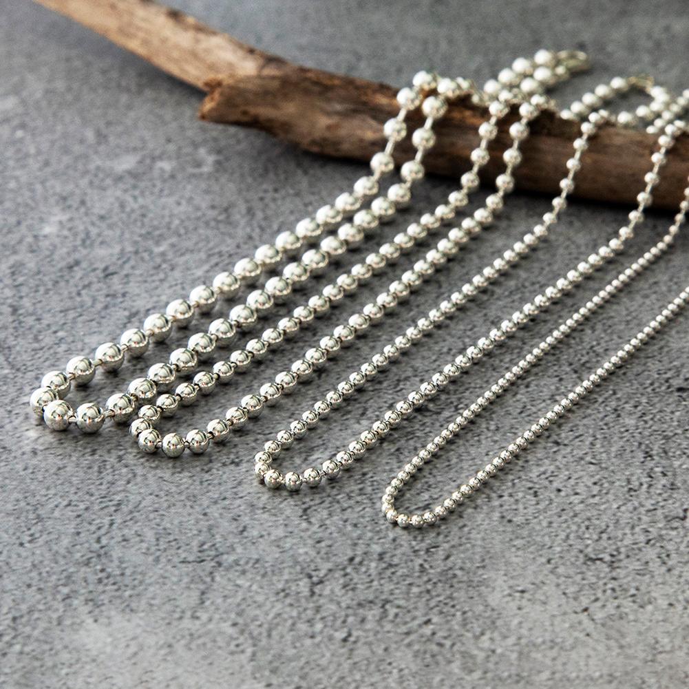 실버925 볼시리즈 군번줄 체인 목걸이