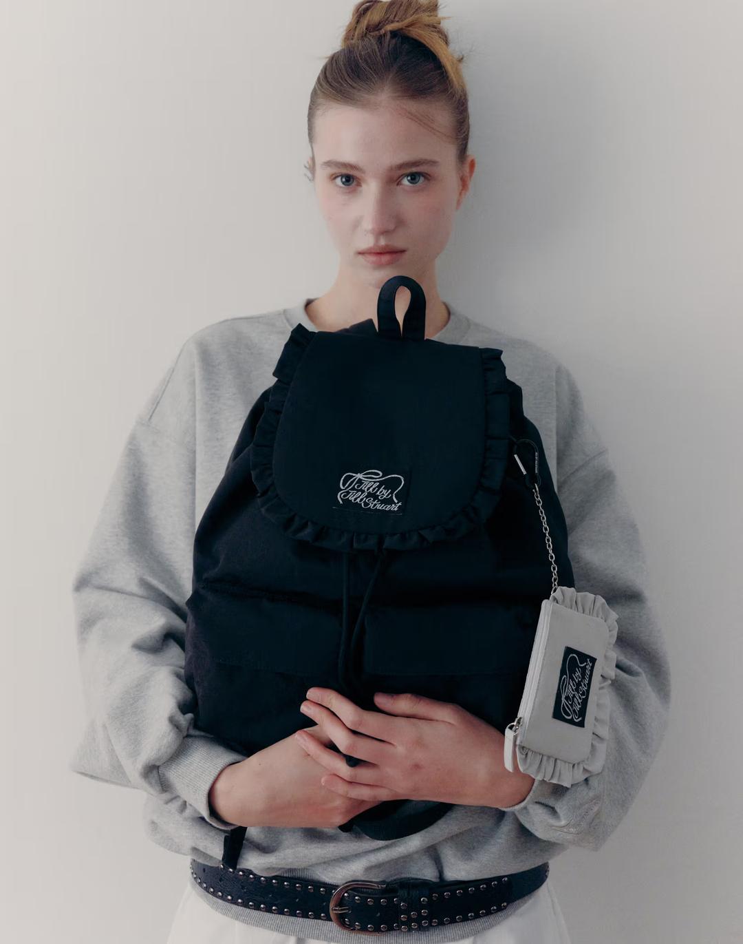 [블룸] 러플 백팩_블랙