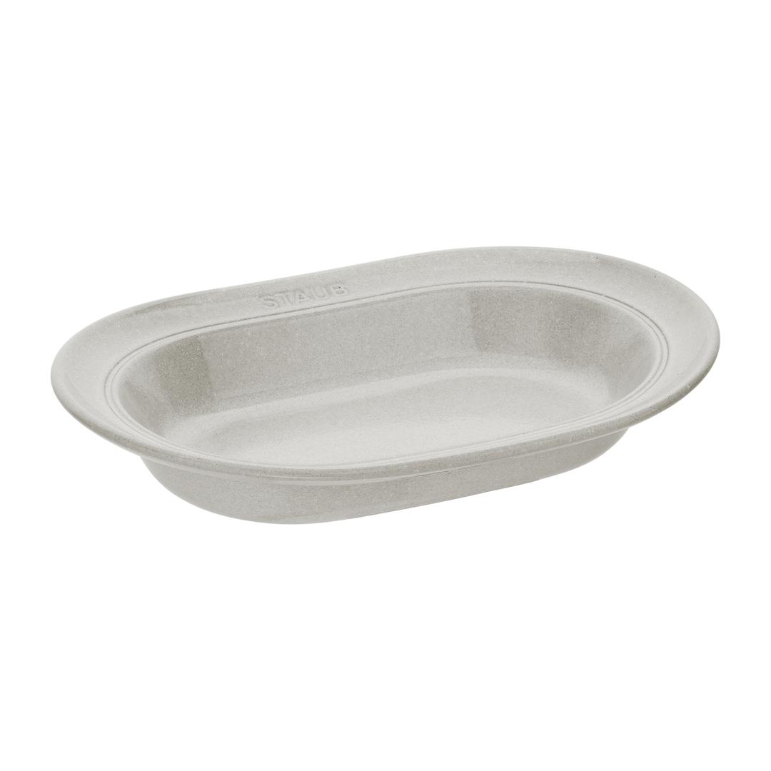 뉴 화이트 트러플 오벌 소서, 25 cm