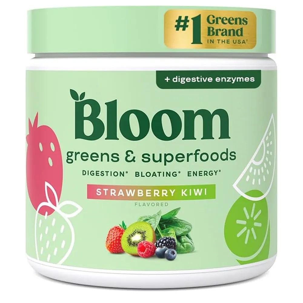 Bloom 슈퍼푸드 그린 파우더 30회분 1팩 스트로베리 키위 Bloom Nutrition Greens and Superfoods Powder