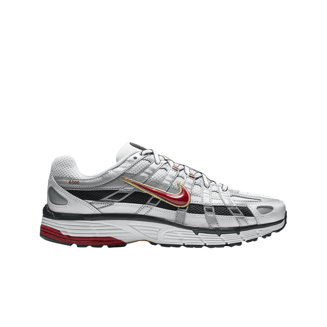 (W) Nike P-6000 Metallic Silver Red