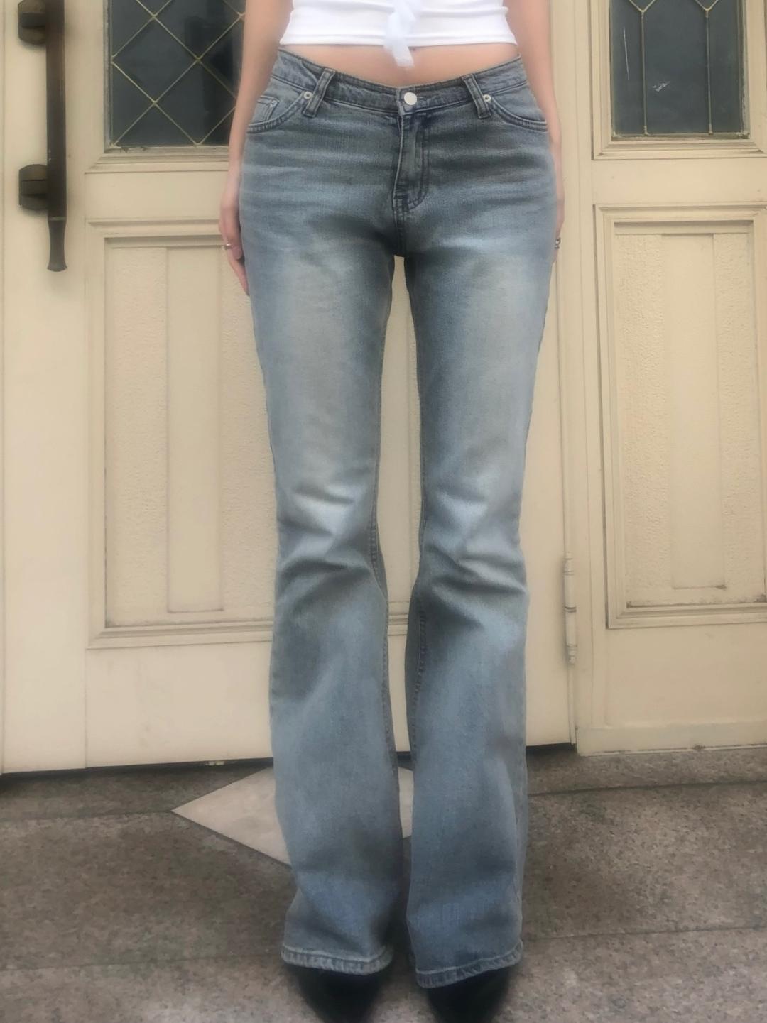 Natural Denim Bootcut Pants