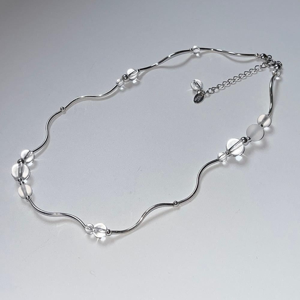 Wave Pipe Quartz Necklace